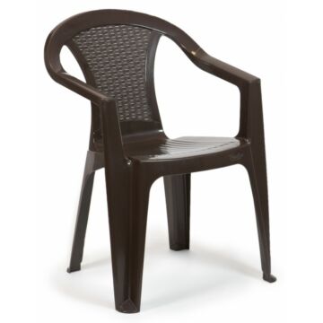 ATLANTA 56x54x79 cm műanyag kerti szék barna (180 db)