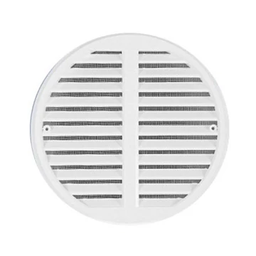 Szellőzőrács kerek állítható d=75-125mm műanyag fehér