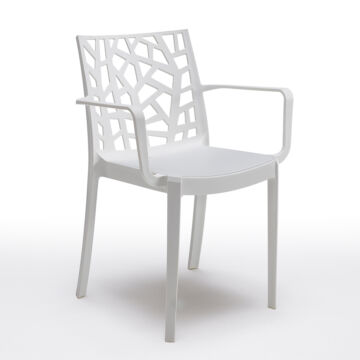 MATRIX fehér műanyag szék karfával (23 db)