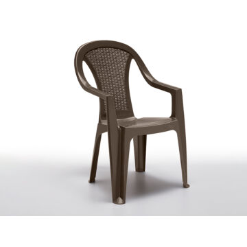 PASADENA 57x55x90 cm műanyag szék, barna (160 db)