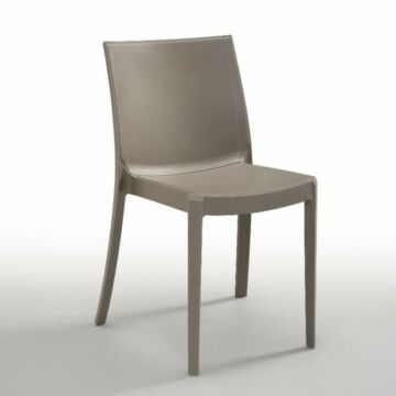 PERLA 46,5x55x82 cm műanyag szék, taupe (23 db)