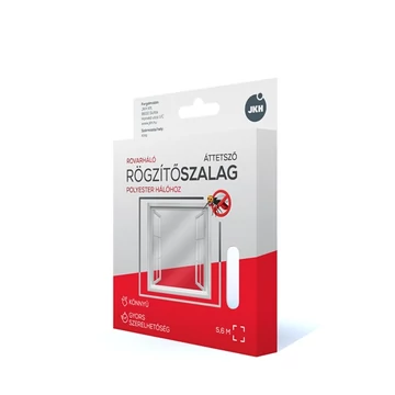 Rovarháló rögzítőszalag 5,6 m x 9 mm átlátszó
