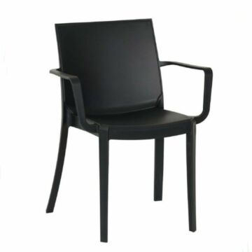 VICTORIA fekete műanyag szék (23 db)