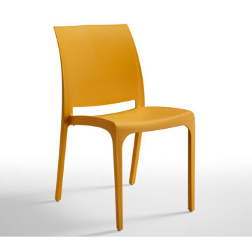 VOLGA 54x46x80 cm műanyag szék, mustár