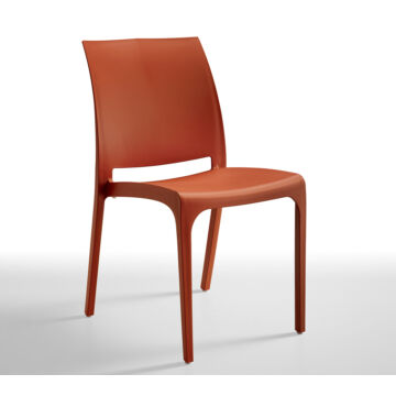 VOLGA 54x46x80 cm műanyag szék, téglavörös