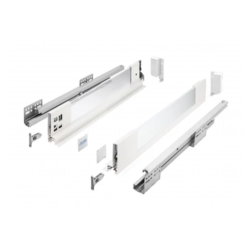 AXIS PRO üveges 300 mm, H=120 mm, fehér fiókrendszer