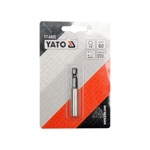 Bithegytartó 60 mm 1/4" mágneses inox