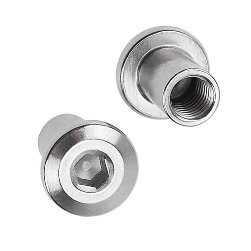 Bútorösszehúzóhoz anya M6 nikkelezett (100 db/csomag) Bútorösszehúzóhoz anya M6 nikkelezett (100 db/csomag)