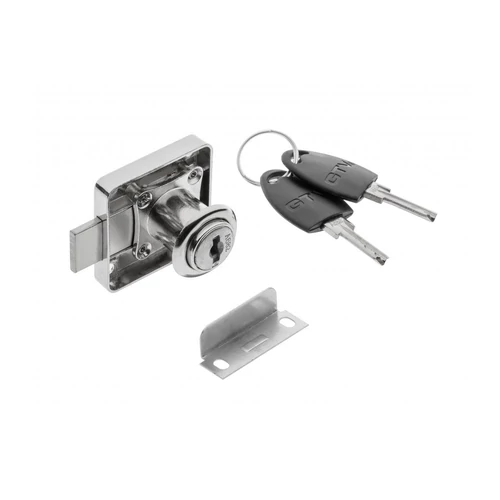 Fiókzár digitális 40x40 mm, króm 