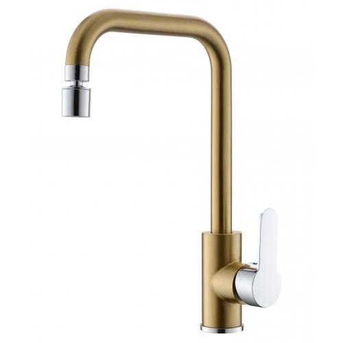 KEVMIL álló csaptelep, forgatható perlátorral, arany