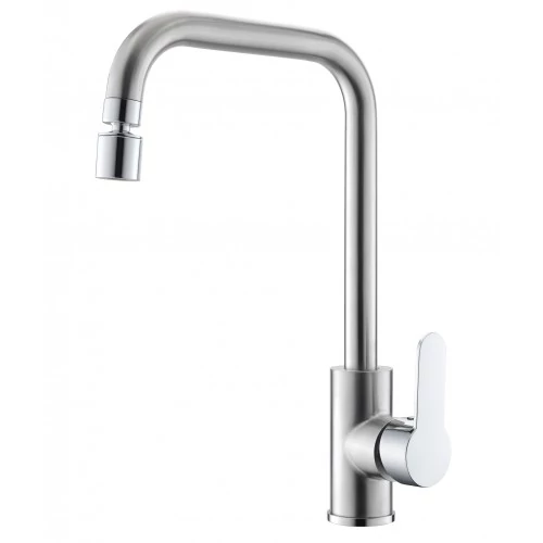 KEVMIL álló csaptelep, forgatható perlátorral, inox