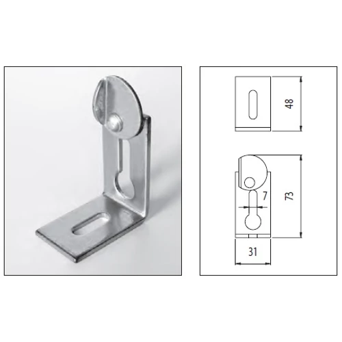 Excenteres bútorakasztó