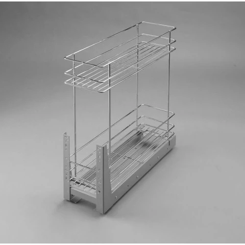 Fékes, alsószerelésű fémrács, 2 részes, 200 mm, króm Fékes, alsószerelésű fémrács, 2 részes, 200 mm, króm