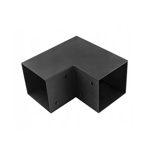 Gerenda összekötő "L" 95 x 185 x 185 / 1,5 mm fekete