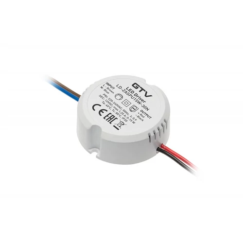 LED trafó kör alakú 12 V /15 W, kábellel