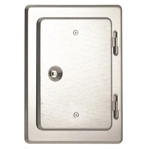 Kéményajtó normál INOX 120 x 180 mm kerettel (200 x 250 mm)