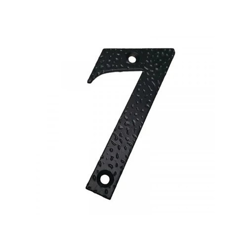 Házszám alumínium, fekete, 7