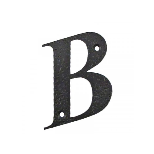 Házszám alumínium, fekete, B
