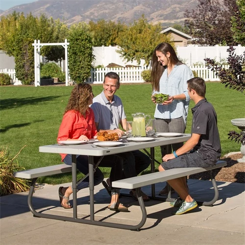 Lifetime asztal és sörpad összecsukható "Piknik" szürke 183 x 76 cm Lifetime asztal és sörpad összecsukható "Piknik" szürke 183 x 76 cm