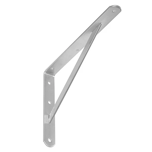 Polctartó konzol fém erősített  200 x 300 x 20 / 3 mm, horganyzott