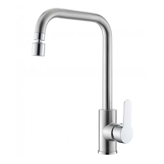 KEVMIL álló csaptelep, forgatható perlátorral, inox