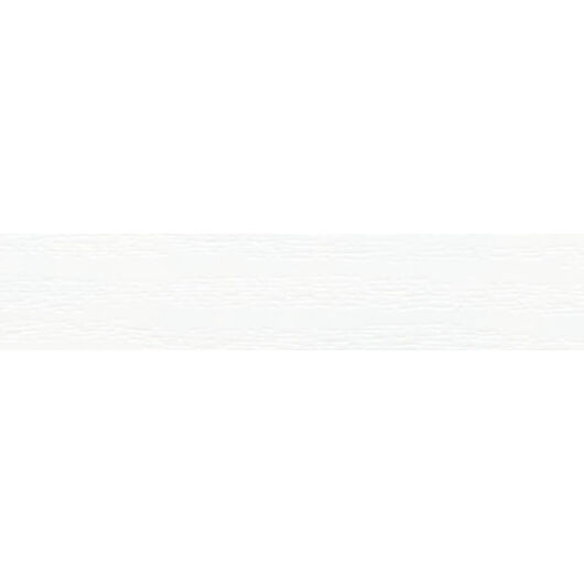 Erezett fehér ragasztózott élfólia 22 mm (10 m)