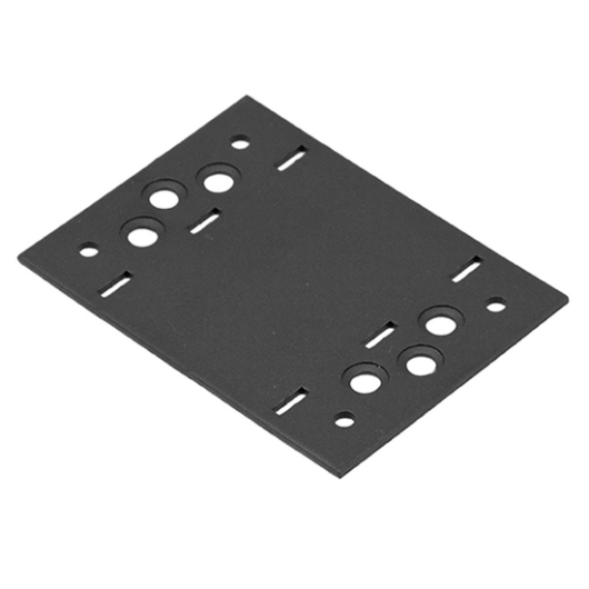 Összekötő lemez    116 x 85 / 2,5 mm díszítőelemmel kiegészíthető fekete (ET)