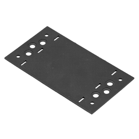 Összekötő lemez    156 x 85 / 2,5 mm díszítőelemmel kiegészíthető fekete (ET)