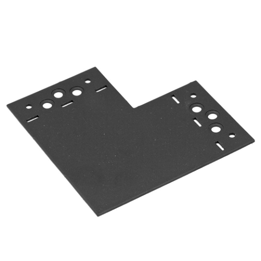 Összekötő lemez "L" 146 x 146 x 85 / 2,5 mm díszítőelemmel kiegészíthető fekete (ET)