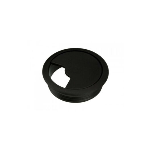 Fekete kábelkivezető műanyag 60 mm