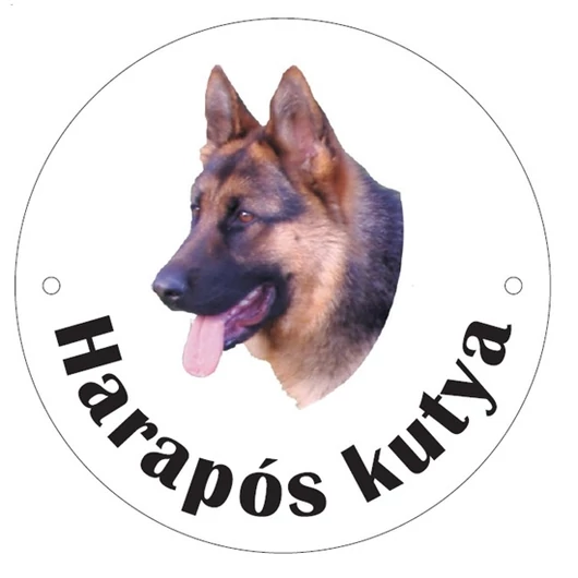 Kutyatábla műanyag "németjuhász"