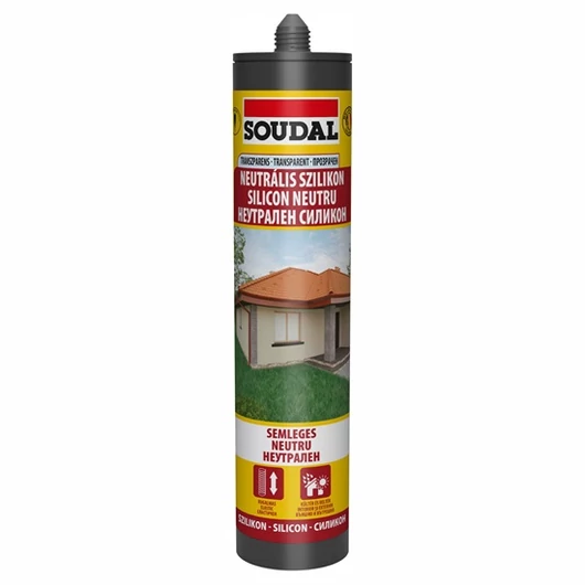 Neutrális szilikon 280 ml, színtelen SOUDAL