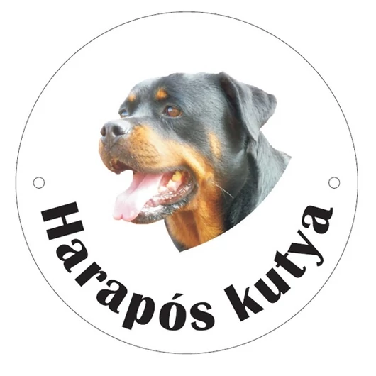 Kutyatábla műanyag "rottweiler"