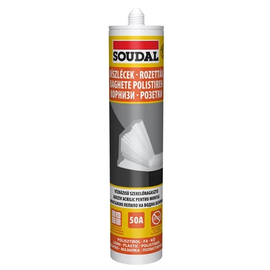 Szerelő/stukkó ragasztó 50A, 280 ml SOUDAL