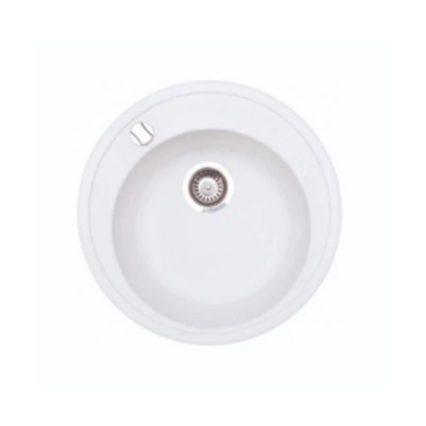 ATLAS gránit mosogató fehér (d=51 cm)