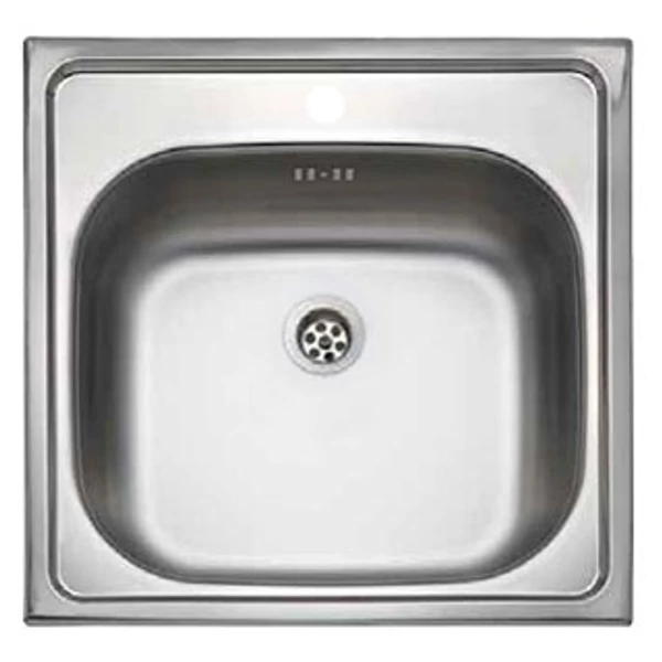 DE-123 500x500 mm rozsdamentes mosogatótálca