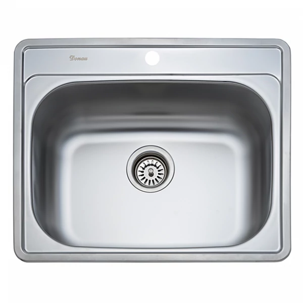 DE-145 600x500 mm rozsdamentes mosogatótálca