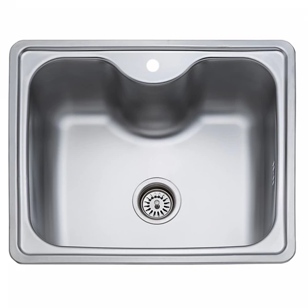 DE-161 600x500 mm rozsdamentes mosogatótálca