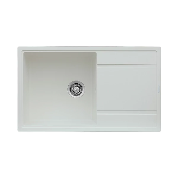 KEVIN gránit mosogató fehér, (85 x 50 cm)