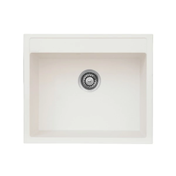 MILAN gránit mosogató fehér, (60 x 50 cm)