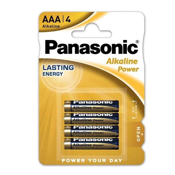 PANASONIC Alkaline Power 1,5 V alkáli AAA elem (4 db/cs)