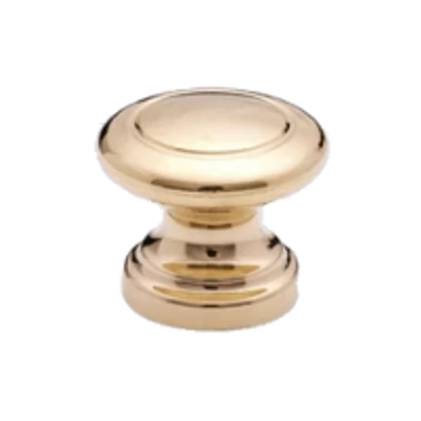 Arany, műanyag gombfogantyú 32 mm