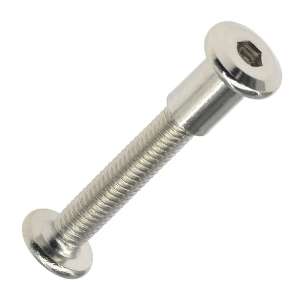 Bútorösszehúzó csavar M6 x 50 nikkel (4 db/csomag)