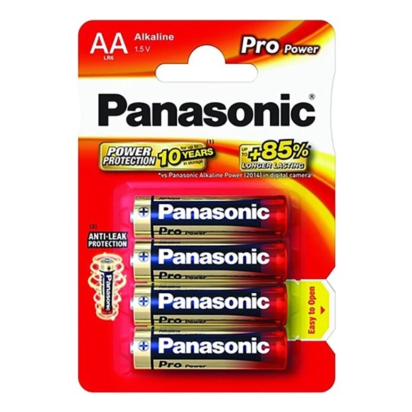 Elem PANASONIC Pro Power 1,5 V alkáli AA szupertartós (4 db/cs)