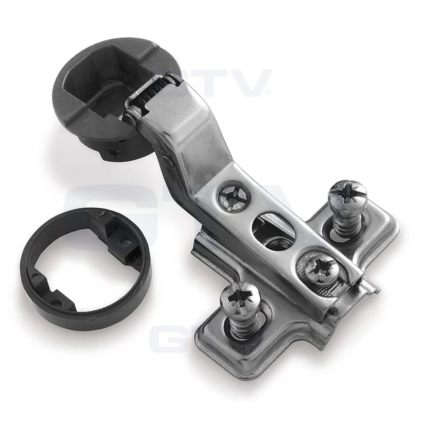 Üvegajtópánt közézáródó D alakú, króm takaróval (2 db/cs)