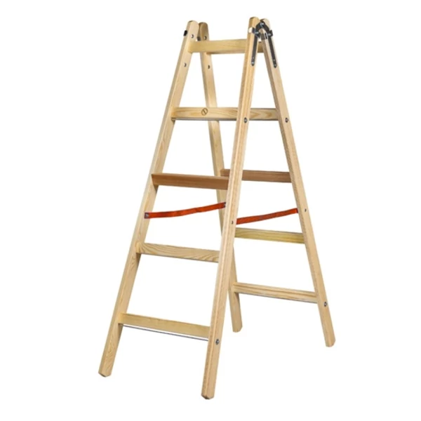 Falétra 5 fokos háztartási (fa), 150 kg