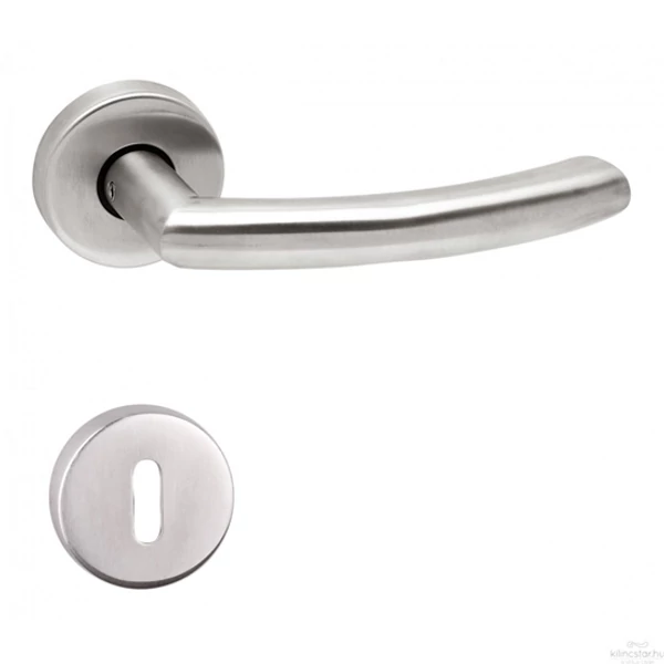 Ajtókilincs rozettás Gino kulcslyukas INOX