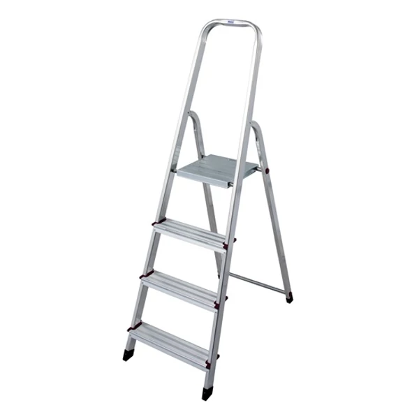 Háztartási létra 3+1 fokos fellépővel (alu) 150 kg