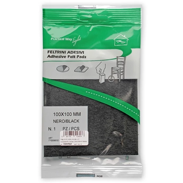 Csúsztatófilc öntapadó 100x100 mm fekete