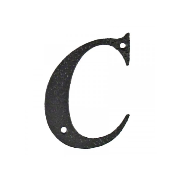 Házszám alumínium fekete C